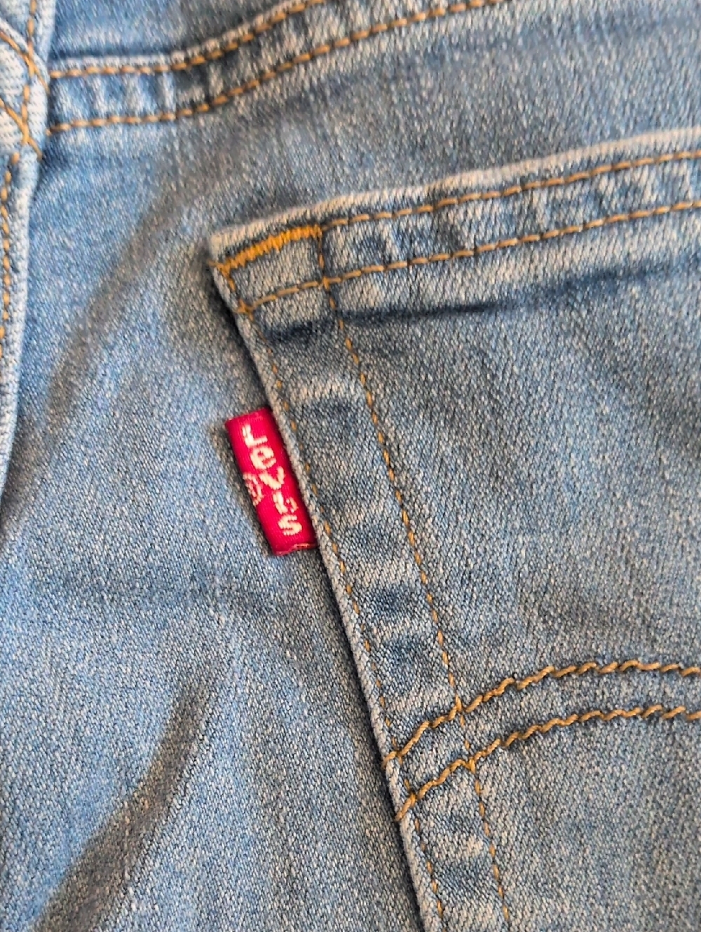 Levi's 165 Distressed Destroyed Highrise Denim Jean Shorts Retro Red Tab Cotton - Picture 3 of 6